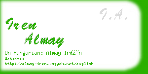 iren almay business card